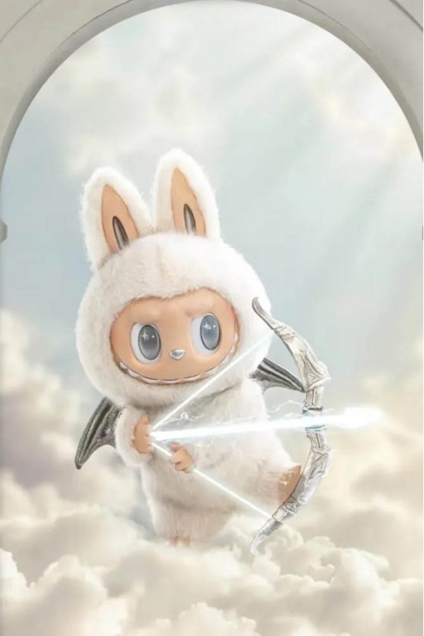 快速出貨] Labubu Zimomo 2.0 天使白色大首領